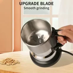OBOSOE Elektrisk Multifunktionell Kvarn / Kaffekvarn med 4-Bladig Stålkniv – Mal Kaffebönor, Kryddor & Ingredienser