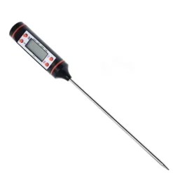 OBOSOE Hushållstermometer Digital LCD Matlagningstermometer Injektionsgrilltermometer för stekning, matlagning, grill/grill, bakning