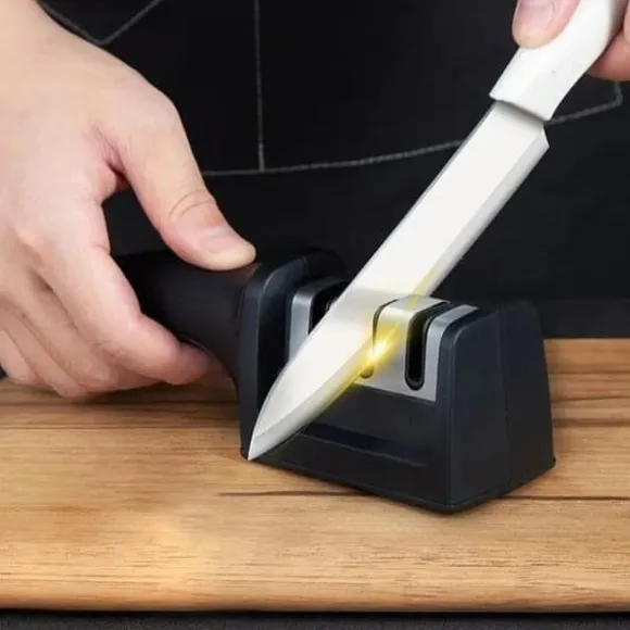 OBOSOE 3-i-1 Multifunktion Traditionell knivslipare med plast- och metallhandtag