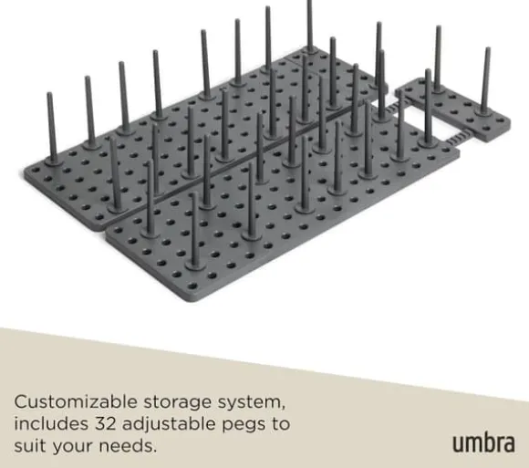 OBOSOE Justerbart Diskställ Köksorganisatör 2-pack – För Skåp, Lådor, Tallrikar, Matlådor, Kastruller & Lock