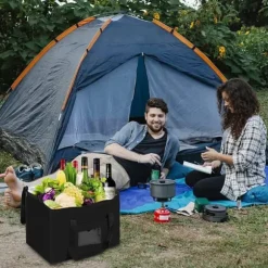 OBOSOE 40L Kylbox / Kylväska, Hopfällbar Termoväska för Picknick och Matleverans