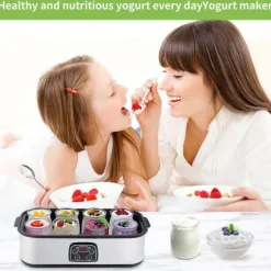 OBOSOE Probiotisk Yoghurt – Yoghurtmaskin med justerbar temperatur och tid, skapa miljarder av levande probiotika för tarmhälsa