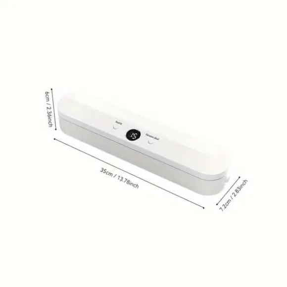 OBOSOE Vakuumförpackare / Vacuum Sealer med 10-Pack Påsar – Automatisk Matförslutare för Torr och Fuktig Mat