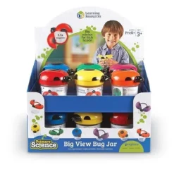 Observationsbägare - Lärresurser - LER2780 - Spel med 12 - förstoringsglas 3,5x - Flerfärgad