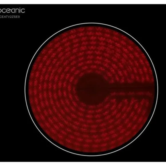 OCEANIC keramikhäll - 2 brännare - 2900W - touchkontroller