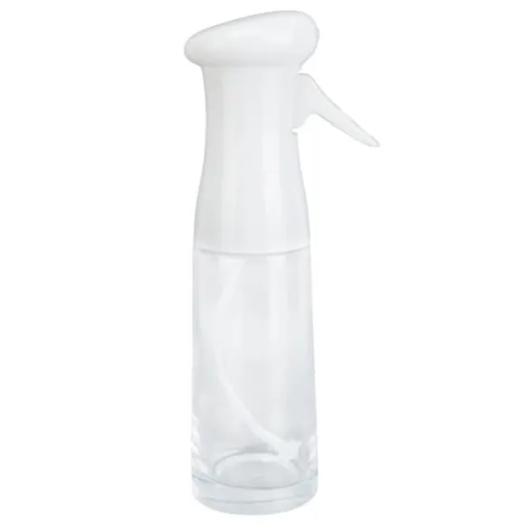 Oljesprayflaska - 300 ml, högtryck, ergonomiskt handtag, BBQ-bakning - vit