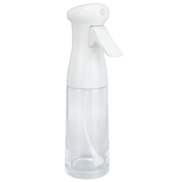Oljesprayflaska - 300 ml, högtryck, ergonomiskt handtag, BBQ-bakning - vit