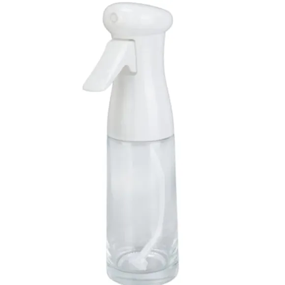 Oljesprayflaska - 300 ml, högtryck, ergonomiskt handtag, BBQ-bakning - vit
