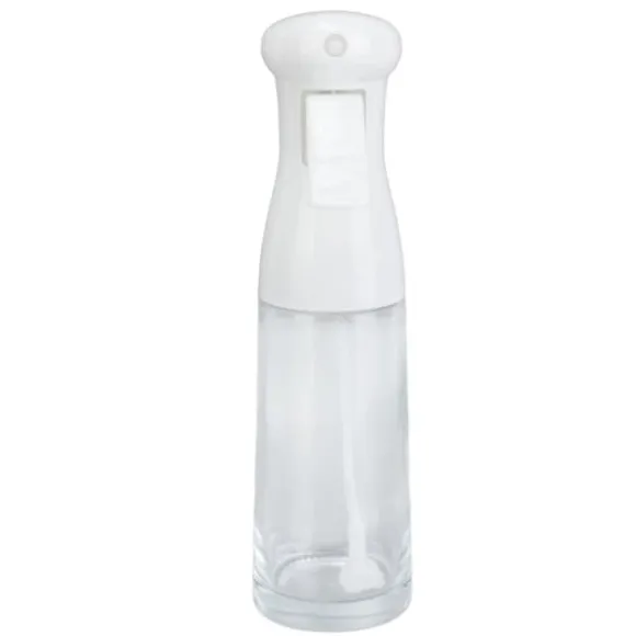 Oljesprayflaska - 300 ml, högtryck, ergonomiskt handtag, BBQ-bakning - vit