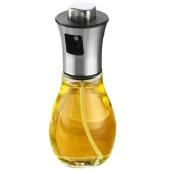 Oljesprayflaska Presstyp Spray Jämnt 200ml Glasögon Oljespraydispenser för köksmatlagning