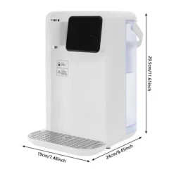 Omedelbar Varmvatten Dispenser, 3L Kapacitet, Justerbar Temperatur, LED-display,220V, VIT