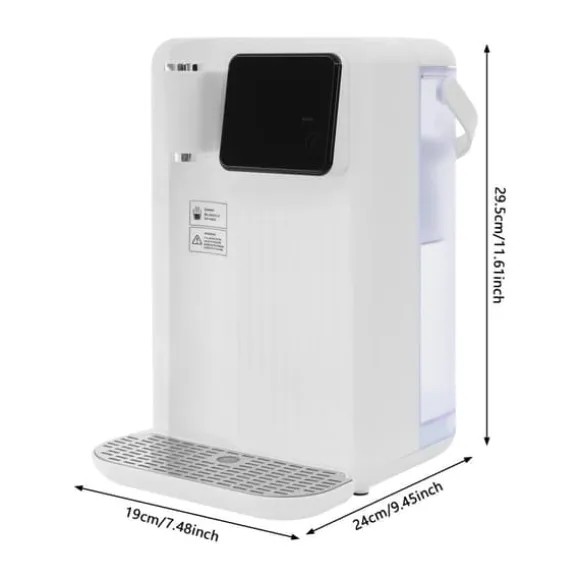 Omedelbar Varmvatten Dispenser, 3L Kapacitet, Justerbar Temperatur, LED-display,220V, VIT