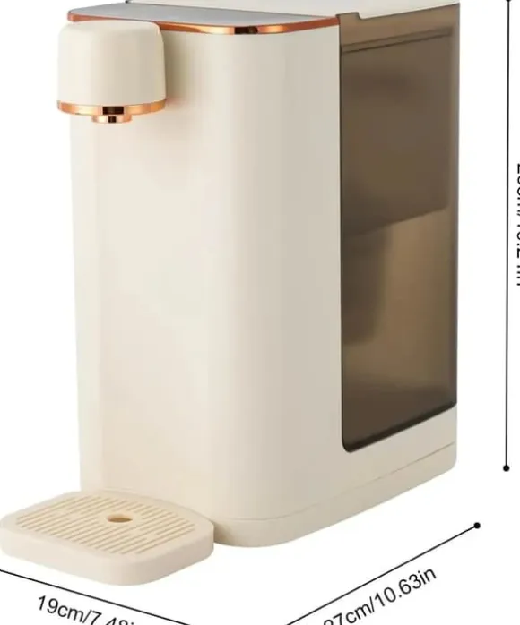 Omedelbar Vattendispenser, 3L Kapacitet, 3 Sekunders Uppvärmning,220V, VIT