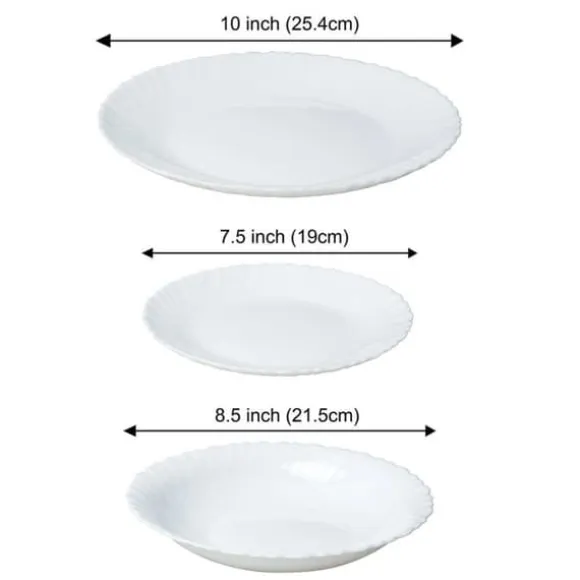 OPAL MIDDAGSSET FÖR 6 PERSONER 18 DEL KINGHOFF KH-1875