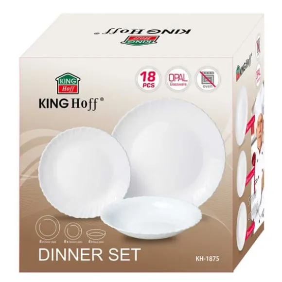 OPAL MIDDAGSSET FÖR 6 PERSONER 18 DEL KINGHOFF KH-1875