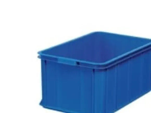 Opbevaringskasse, 55 l, 60 x 40 x 28,5 cm, plast, blå