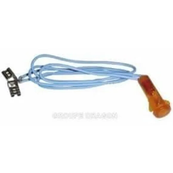 Orange indikatorlampa med ledningar för Rosières häll - C44AINOX -39335443 - F843GT 934311