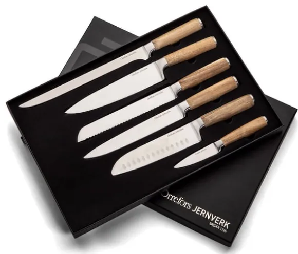 Orrefors Jernverk 6-pack Knivar Acacia