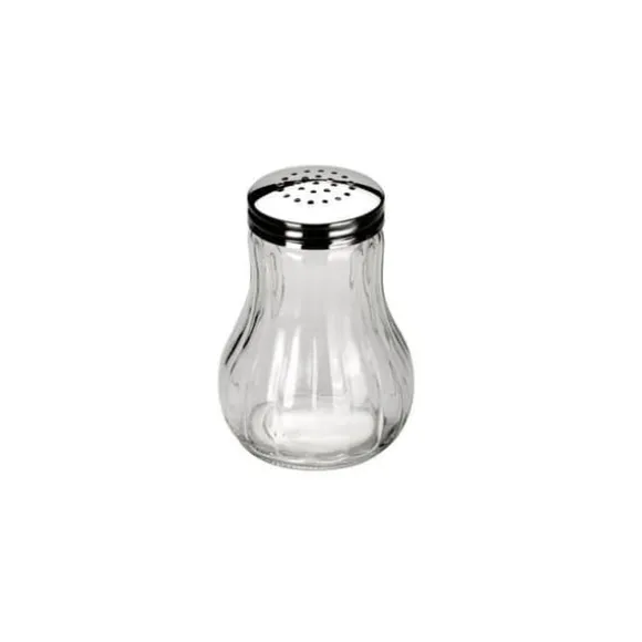 OST- ELLER SOCKERSKAKARE - KROPP AV GLAS - LOCK AV PERFORERAT ROSTFRITT STÅL - KAPACITET 0,25 L - TÄKER I DISKMASKIN