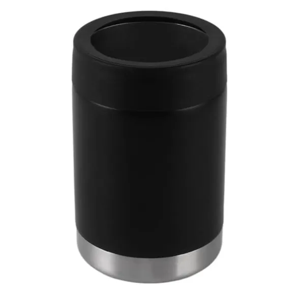 12oz burkkylare svart dubbelväggig isolering rostfritt stål isolerad flaskkylare för bil
