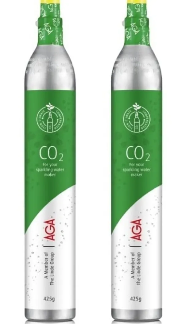 2-pack AGA Biogon C Kolsyrepatron 425g, Grön