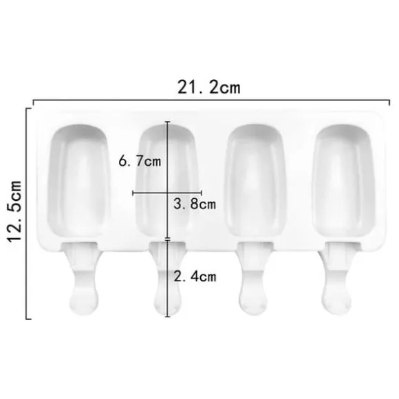 4-pack Glassform Silikon – Gör Glasspinnar Bakverk Hemma
