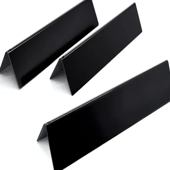3-Pack Grill Värmeplåtar för Weber Spirit 200-serien - Svart