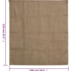 5-pack jutesäckar - Ekologiska och multifunktionella för träning och förvaring | Storlek: 100x110 cm