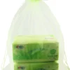 20-pack med 15*20 cm organzapåsar med dragsko och presenter till smycken, växtskyddspåsar