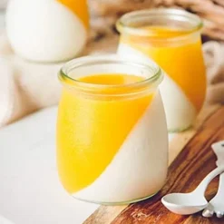 10-pack - 200 ml glasburk med lock, transparent glaspuddingburk med PE-lock, används för yoghurt, pudding, mjölk, sylt, mousse etc.