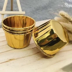 50-Pack Muffinsformar Bakformar Guld