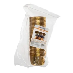 50-Pack Muffinsformar Bakformar Guld