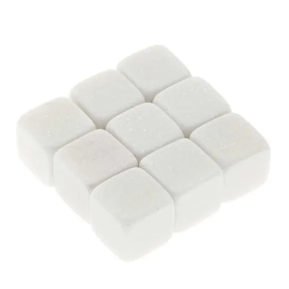 9-pack Naturliga Whiskystenar – Isbitar av Sten Vit