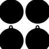 4-pack skyddsmatta för induktionsspis, halkfri silikonmatta, skydd för induktionsspis, halkfri matta, silikonmatta, repskydd, isoleringsmatta