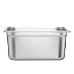 8-pack 1/2 storlek Hotellpannor i rostfritt stål, Ångbordspanna med 4