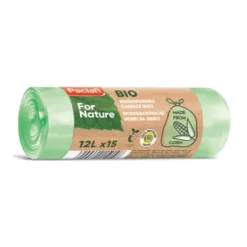 Paclan for Nature Biologiskt nedbrytbara sopsäckar 12L 15 st
