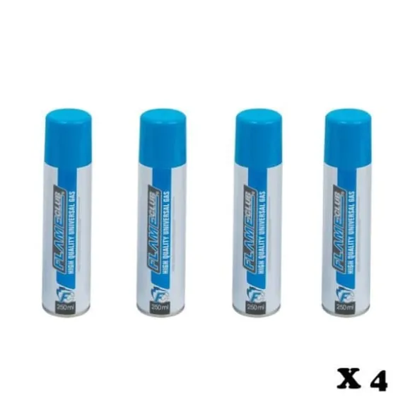 Paket med 4 gaspåfyllningar 250ml - Refill för vektändare - BUSTIR -140g
