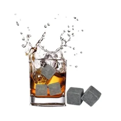 -paket med 9 st. isbitar för whiskykylsten, drycker, vin, ölkylare, barberedningskuber, presentset