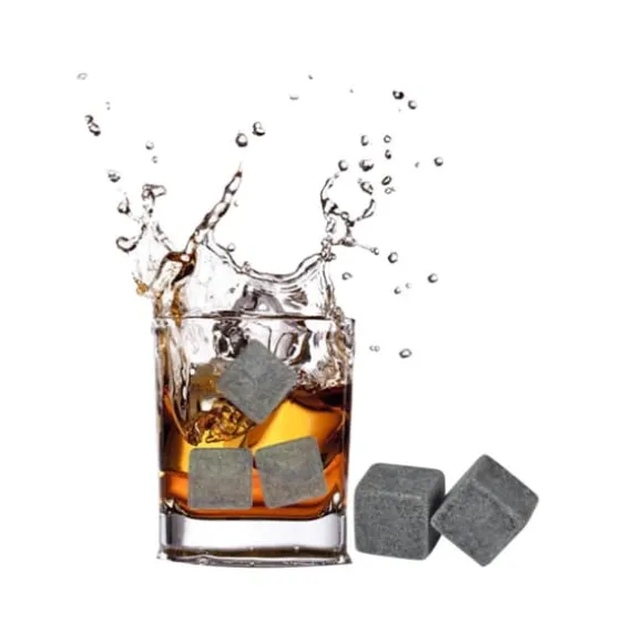 -paket med 9 st. isbitar för whiskykylsten, drycker, vin, ölkylare, barberedningskuber, presentset