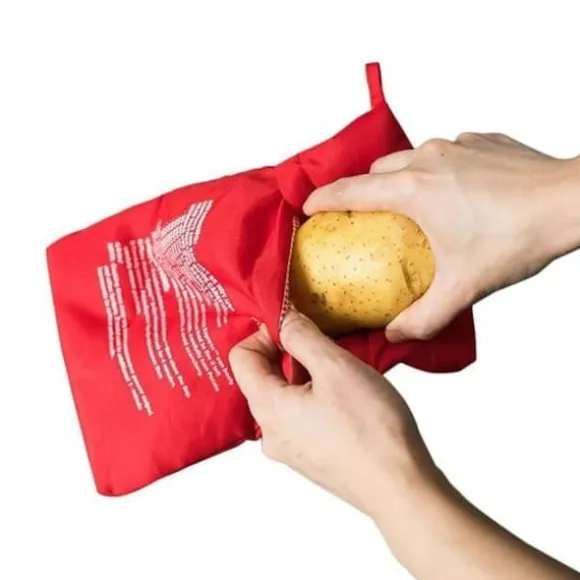 Papper och bakplåtspapper, återanvändbar mikrovågsugnspåse för potatis, matlagning, riskokare.