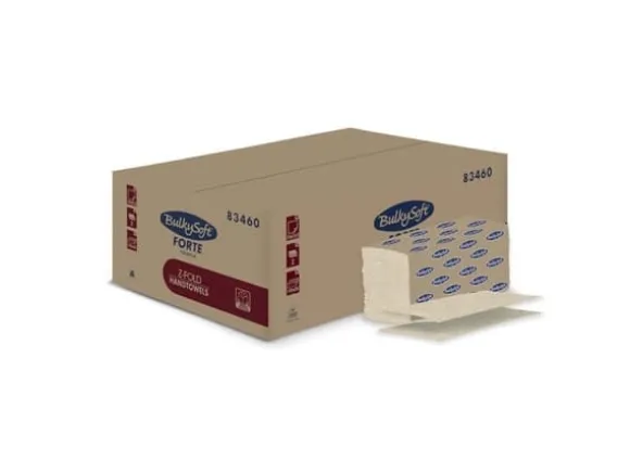 Pappershandduk Bulky Soft Havana 2-lagers brun 24cm 3750 ark/låda