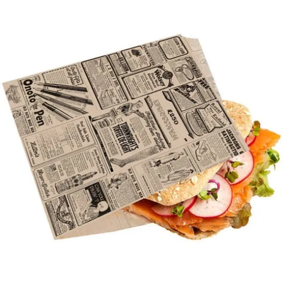 Papperspåse för hamburgare "TIMES" 16,5 x 16 cm, 500 st.