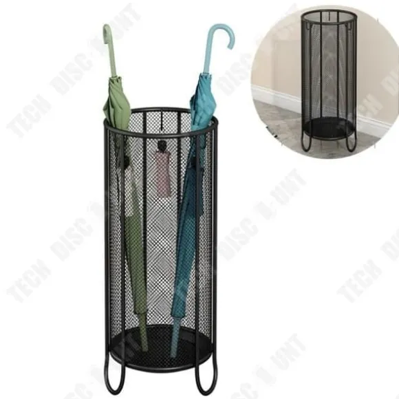 Paraplyställ - TD® - 19x49,3cm - Rostfritt stål - Stabil - Fast vattentank