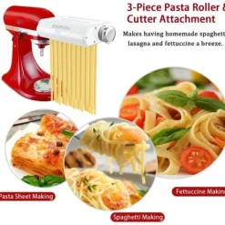 Pasta-tillbehör - GENERIC - COFUN 3 i 1 - Aluminium - Lätt att rengöra - Anpassningsbar