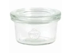 Patentglas Weck 50 ml Ø6.75x3.65 cm uden Låg Glas,72 stk/krt