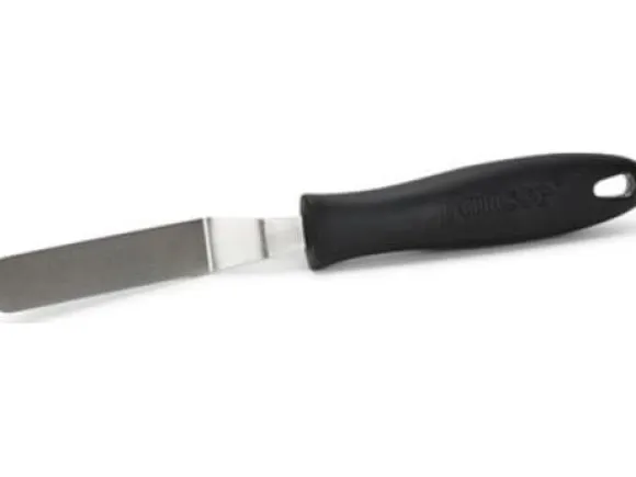 Patisse böjd glaseringskniv 11 cm rostfritt stål silver-svart