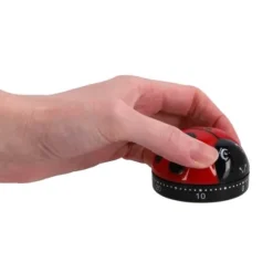 Patisse Kökstimer Nyckelpiga 6 cm Svart/Röd