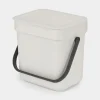 PATTUMIERA SORT & GO 3L LJUSET GRÅ BRABANTIA