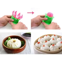 2PCS Manuell Dumpling Form Ångad Fylld Bullform DIY Bakverk Pajform för Kök Matlagningsverktyg