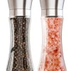 Peppar- och Saltkvarn - Pepparkvarn - Manuell Pepparkvarn - Justerbar Korns Storlek - 2PCS